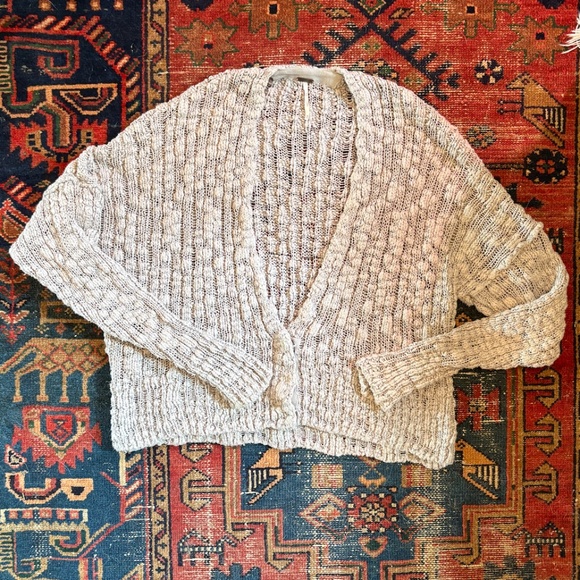 Free People Gray Knit Cardigan - Picture 3 of 6